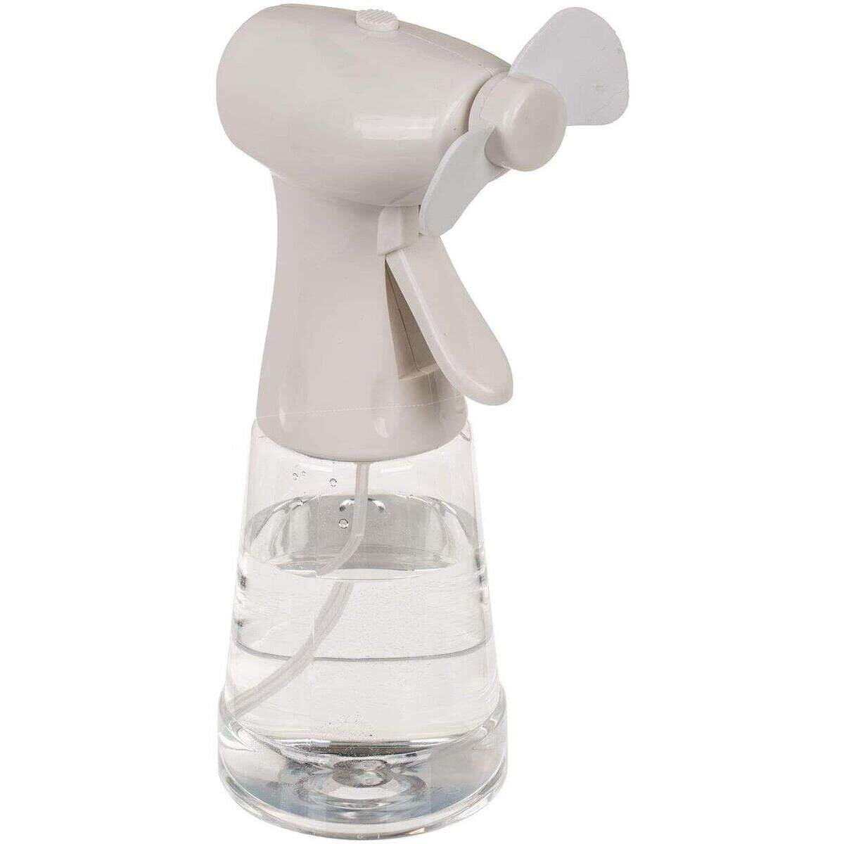 Out of the blue Ventilator mit Sprühflasche, ca. 22 cm, batteriebetrieben, 1 Stück, sortiert