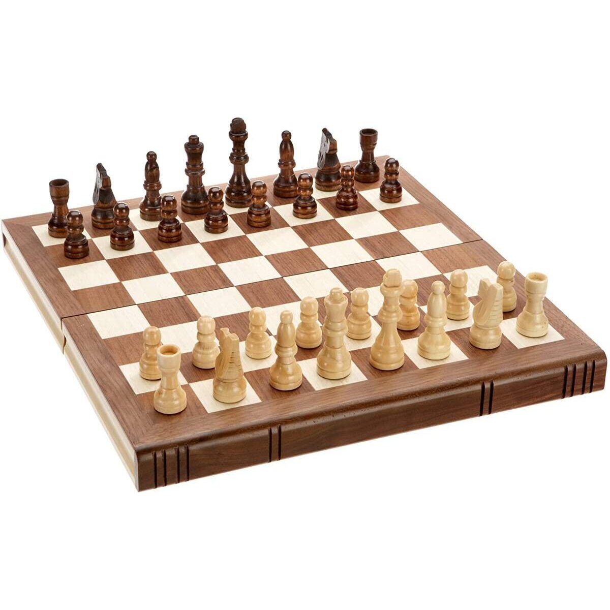 Philos Schachspiel, Reiseschach in Buchform, Königshöhe 60 mm