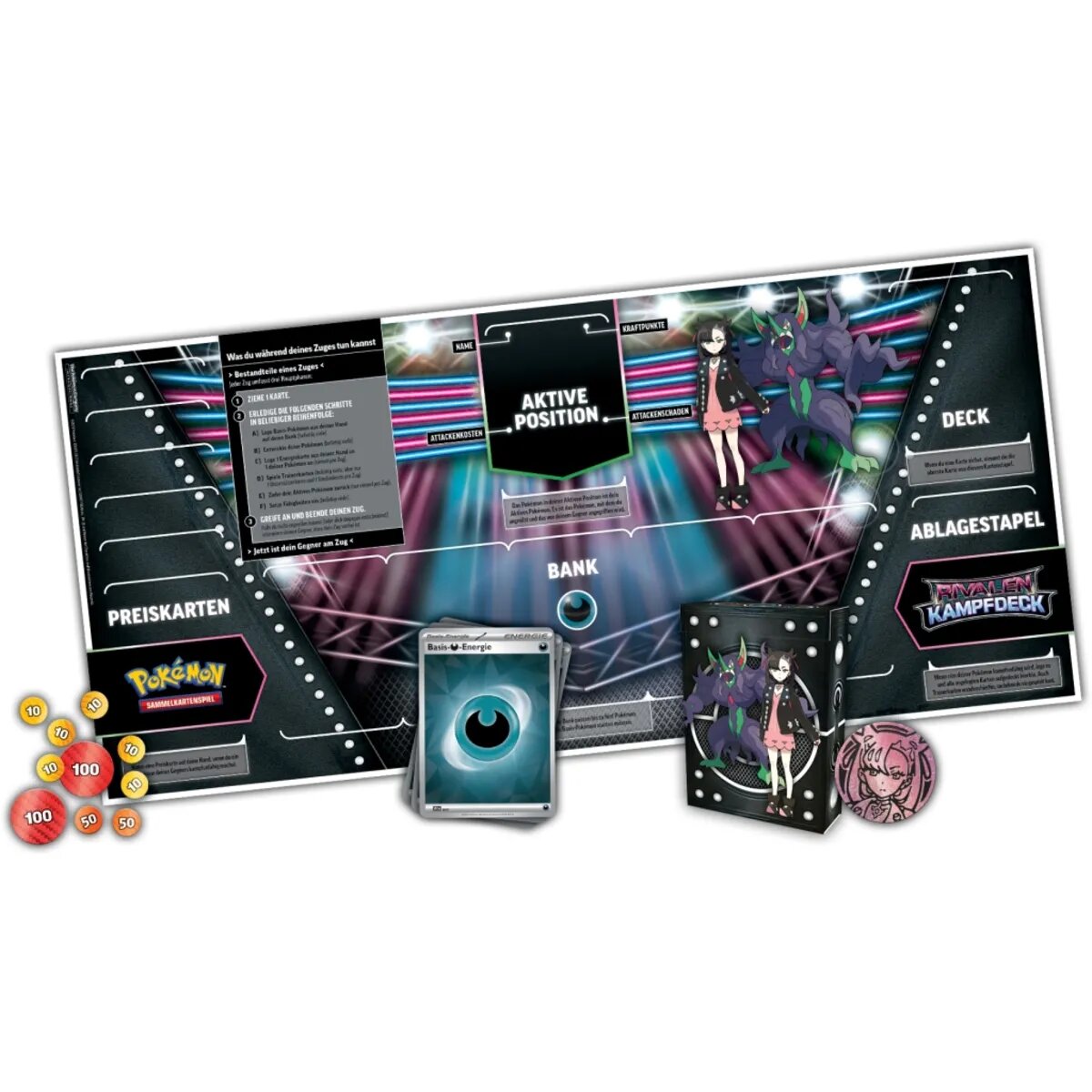 Pokemon Rivalen-Kampfdeck Mary / Troy, 1 Stück, 2-fach sortiert