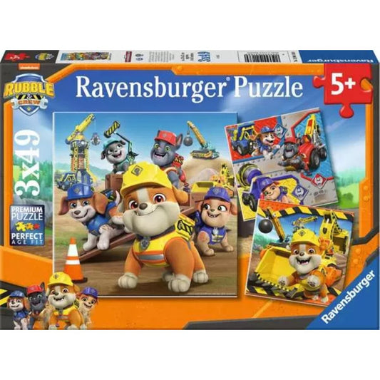 Ravensburger 3 Kinderpuzzle 49 Teile Arbeitsfahrzeuge 21 x 21 x 0,2 cm