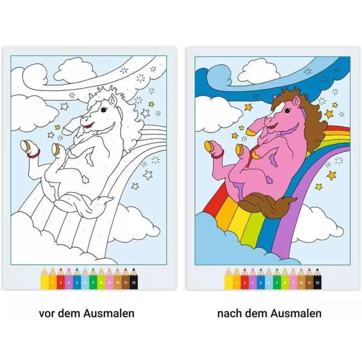 Ravensburger CreArt Malen nach Zahlen ab 5: Zauberponys