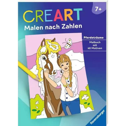 Ravensburger CreArt Malen nach Zahlen ab 7: Pferdeträume