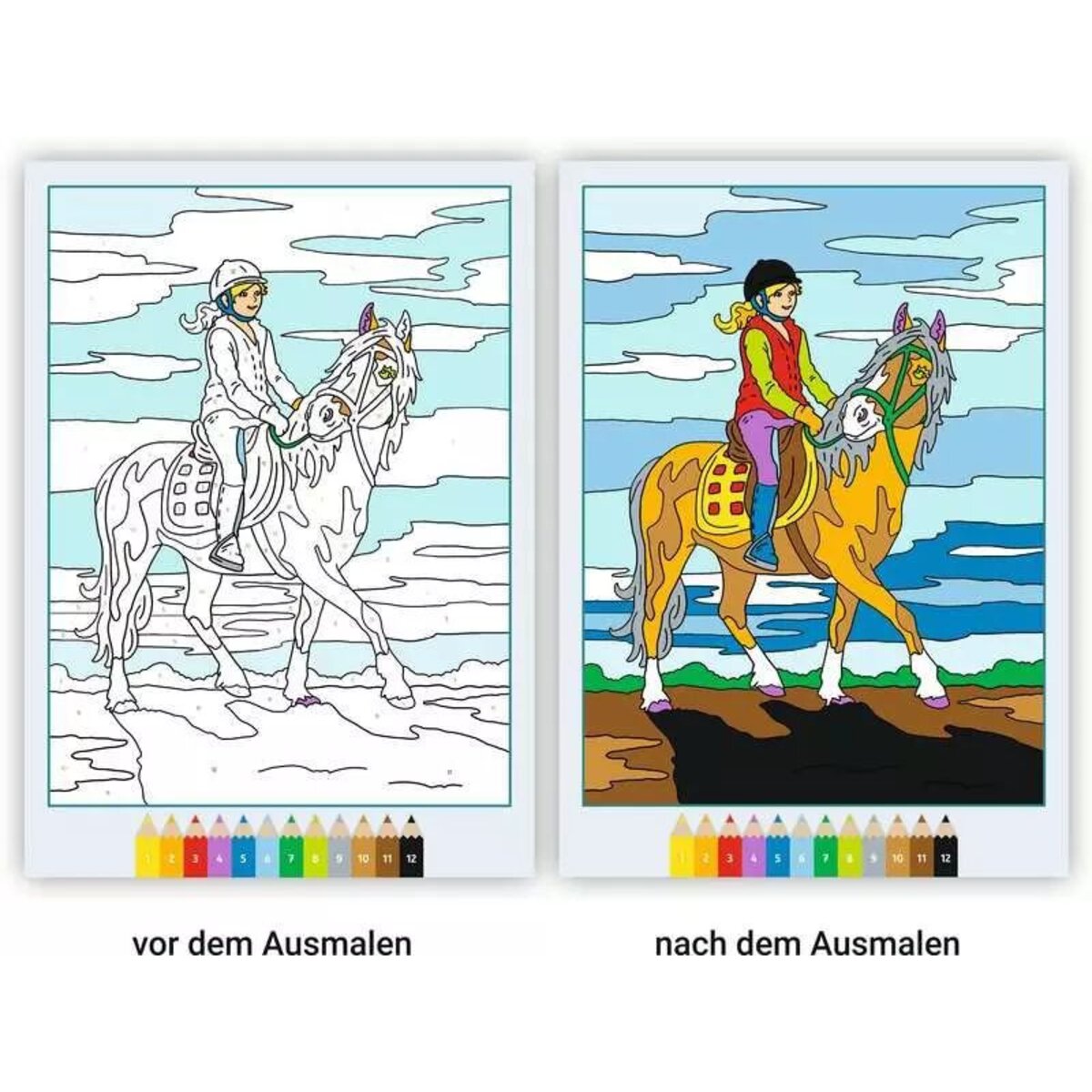 Ravensburger CreArt Malen nach Zahlen ab 7: Pferdeträume