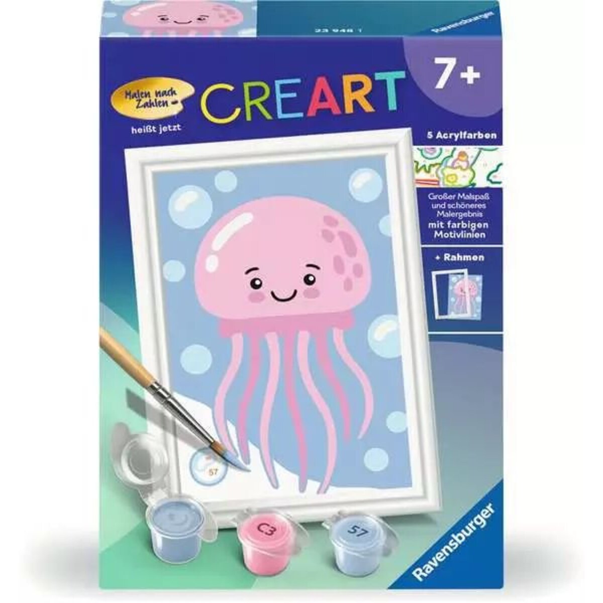 Ravensburger CreArt Malen nach Zahlen - Fröhliche Qualle