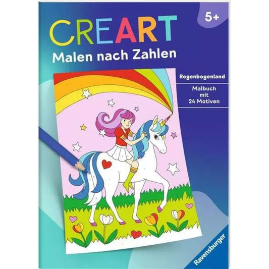 Ravensburger CreArt Malen nach Zahlen ab 5: Regenbogenland
