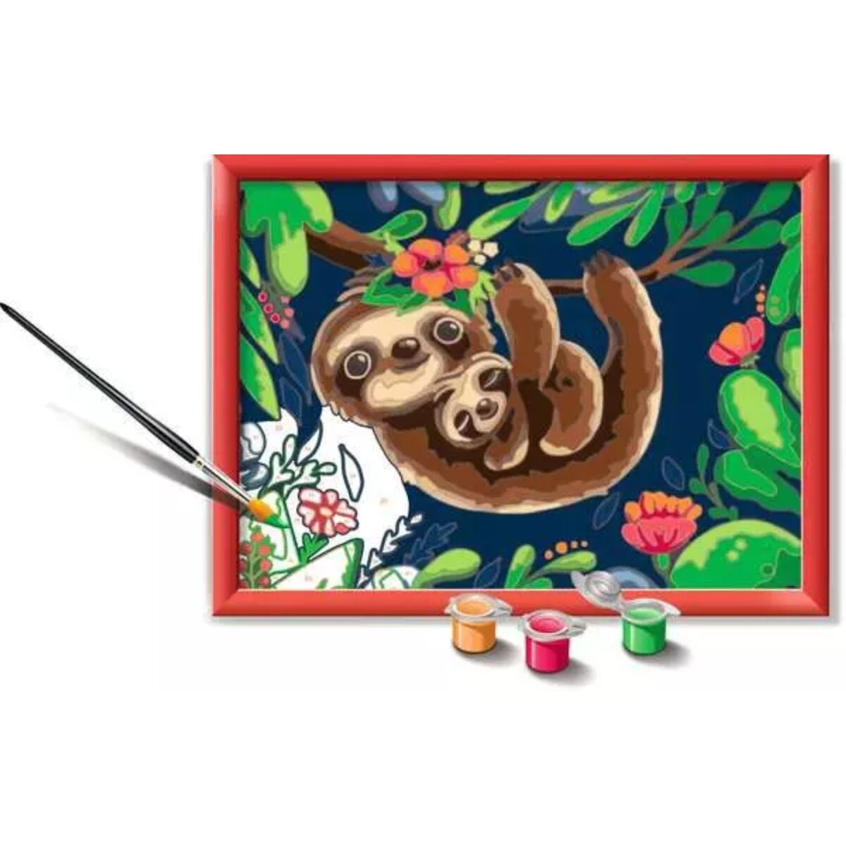 Ravensburger CreArt Niedliche Faultiere Malen nach Zahlen 24 x 18 cm