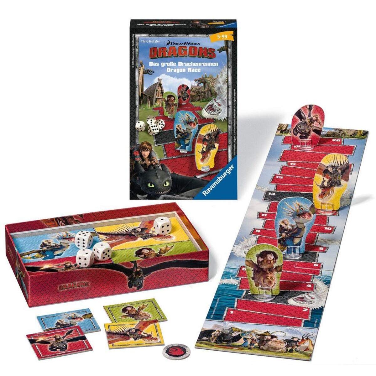 Ravensburger Dreamworks Dragons das große Drachenrennen