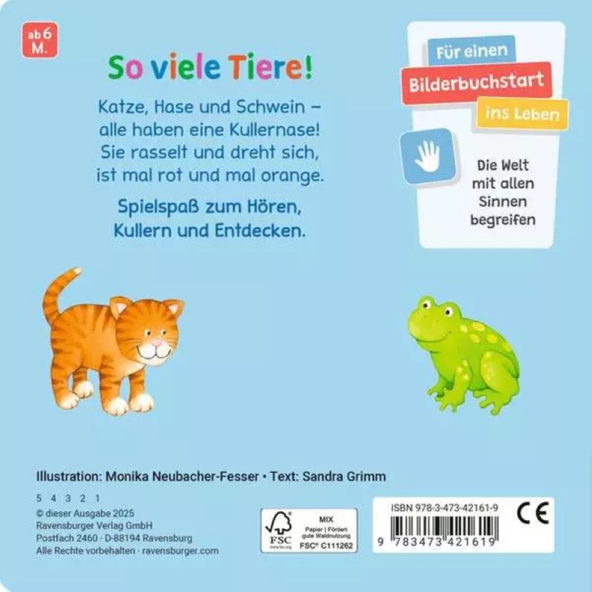 Ravensburger Kinderbuch Alle meine Kullertiere, viele lustige Kullernasen-Tiere!