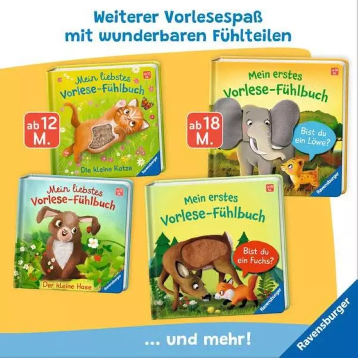 Ravensburger Kinderbuch Mein liebstes Vorlese-Fühlbuch Der kleine Hase