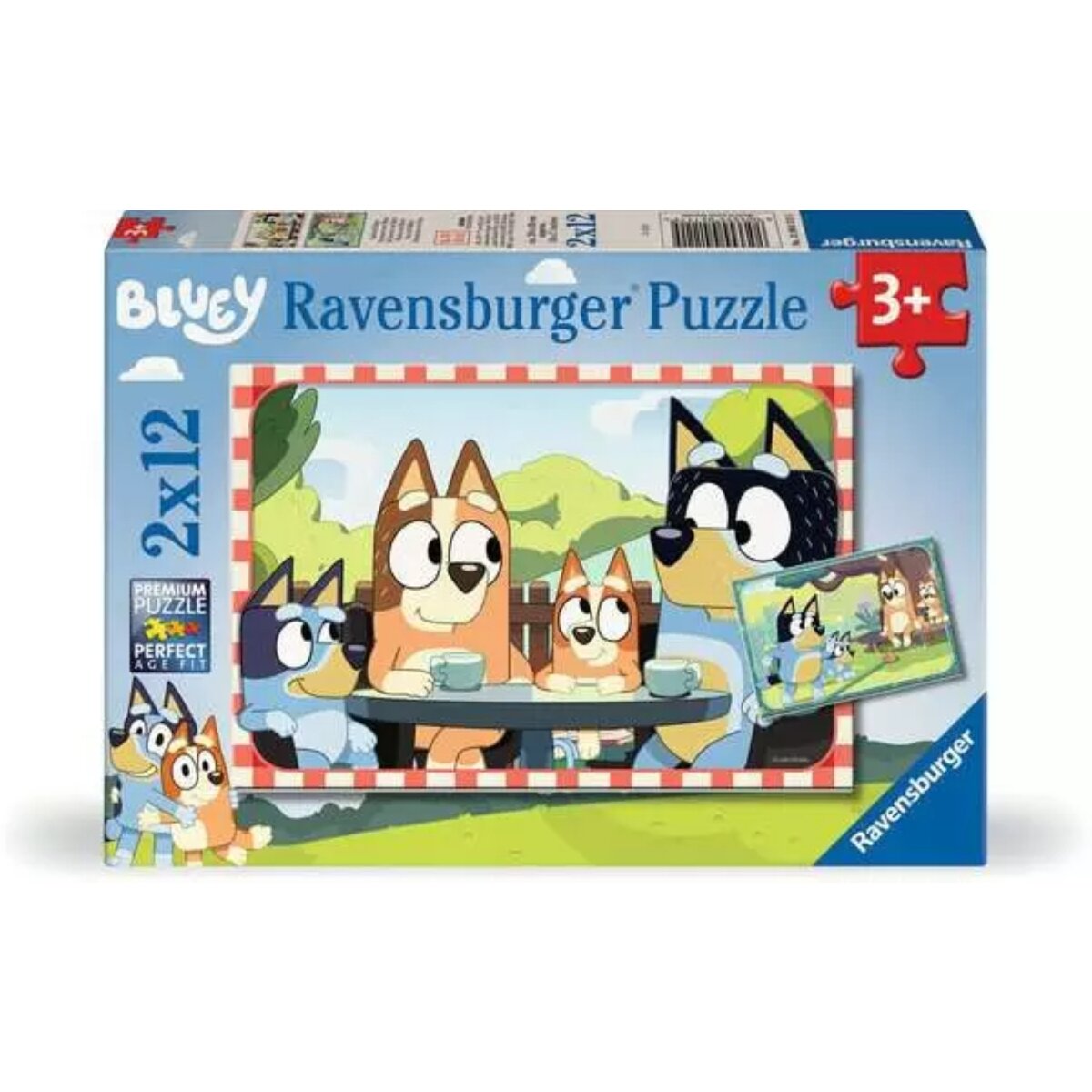 Ravensburger 2 Kinderpuzzle 12 Teile Familienzeit 28 x 18 cm