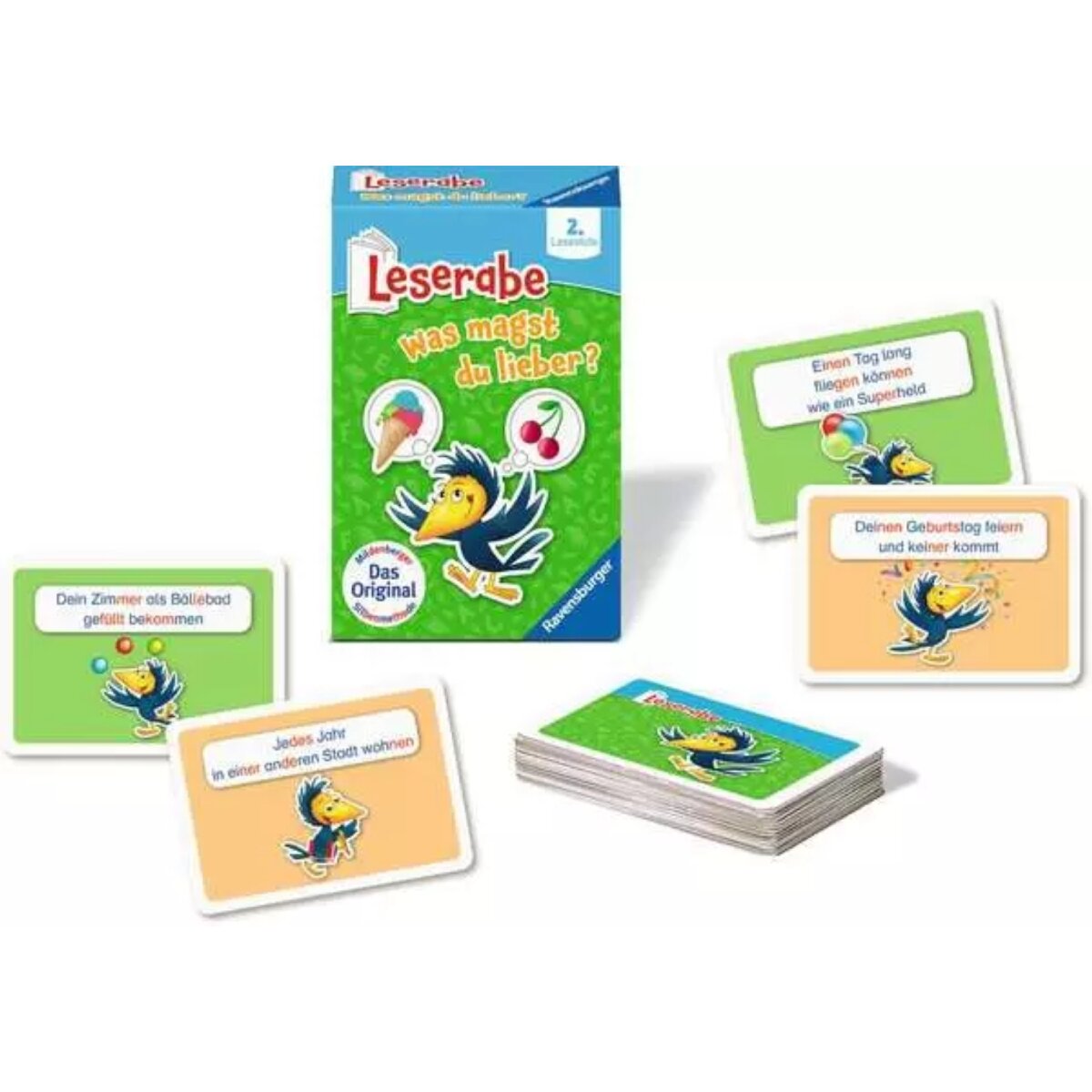Ravensburger Leserabe Was magst du lieber? Kartenspiel für Schulanfänger