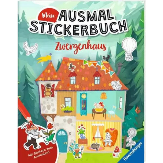 Ravensburger Mein Ausmalstickerbuch: Zwergenhaus