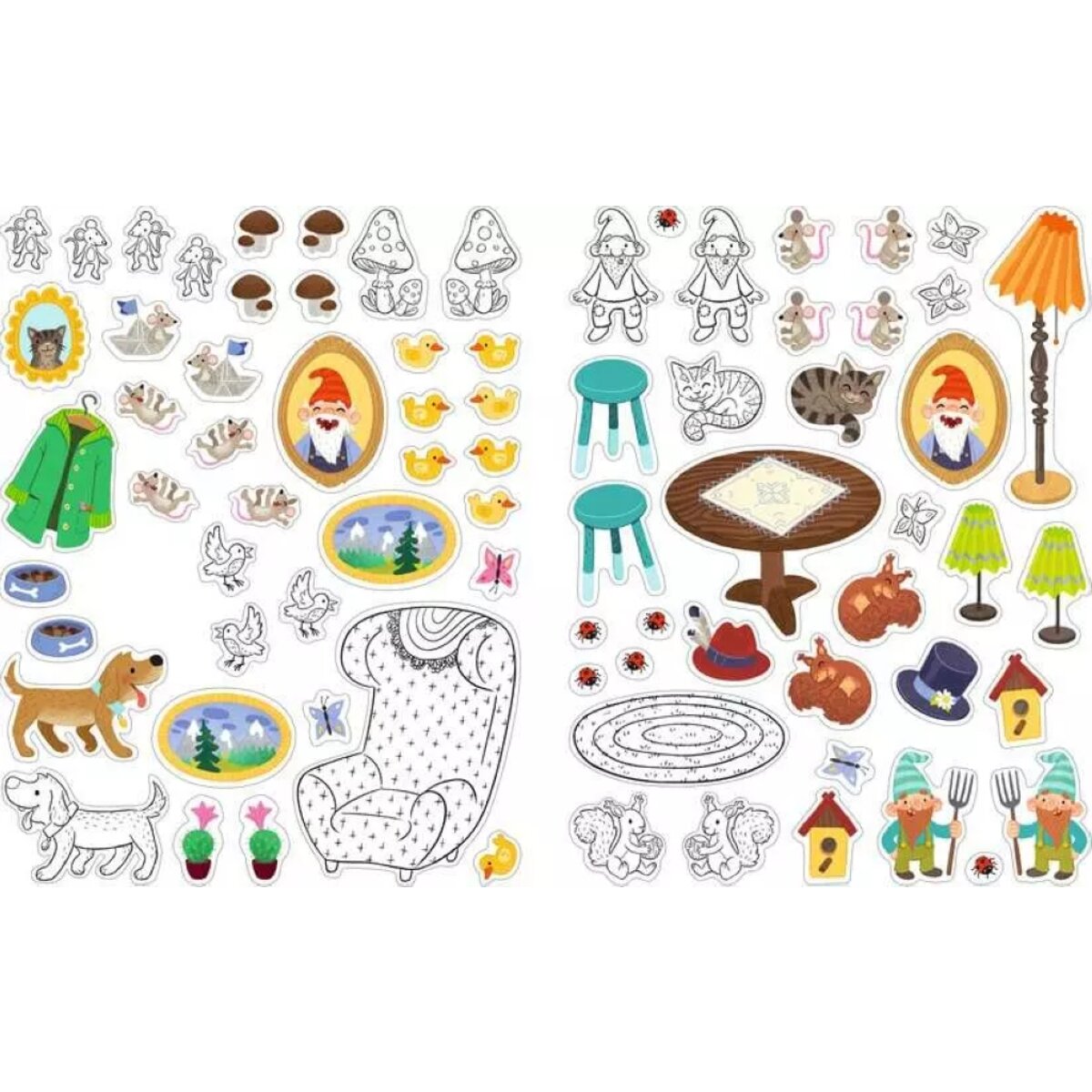 Ravensburger Mein Ausmalstickerbuch: Zwergenhaus
