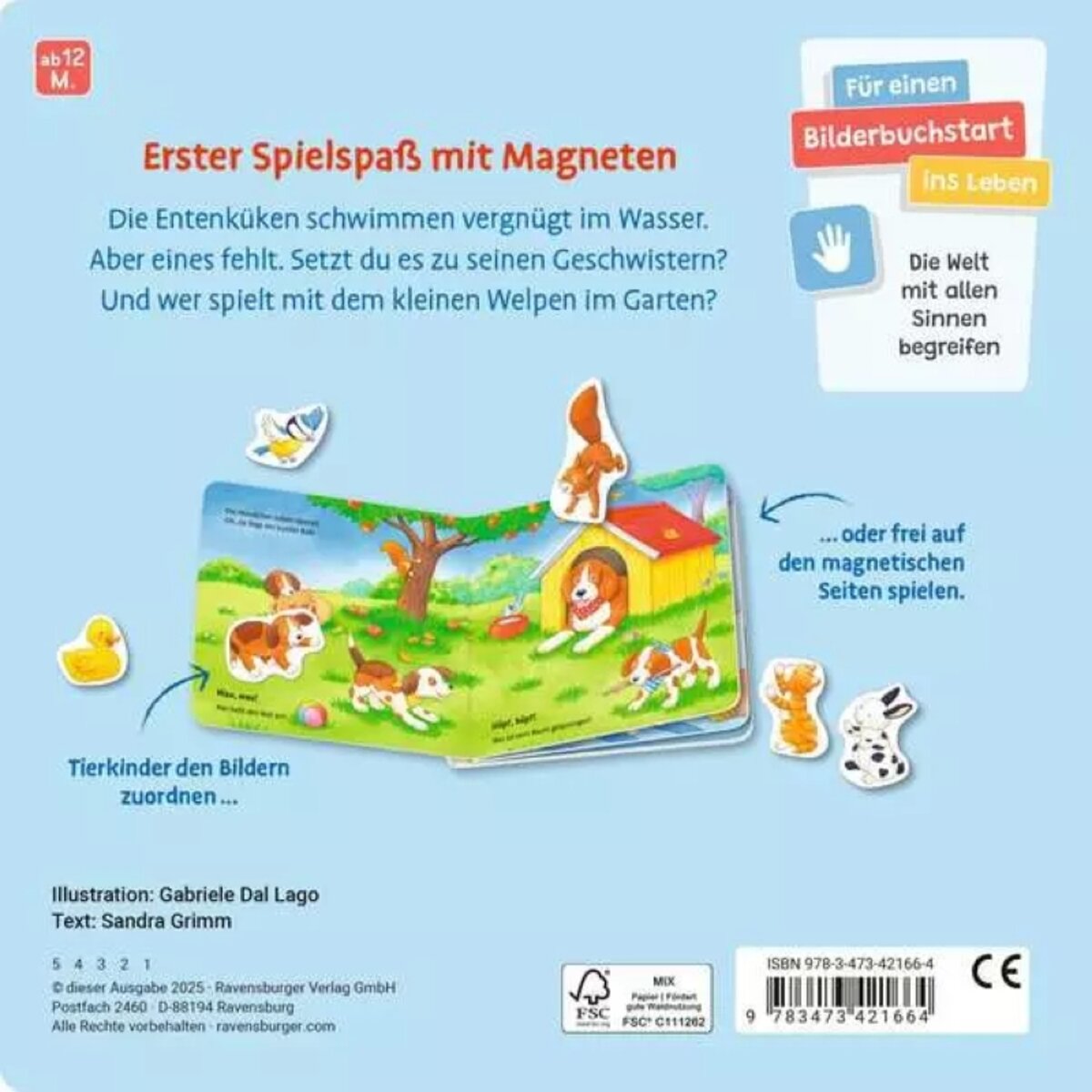 Ravensburger Mein erstes Magnetbuch Wer gehört zu wem? Tierkinder