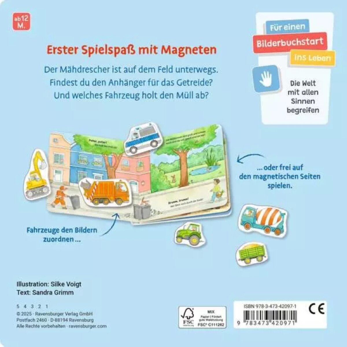 Ravensburger Mein erstes Magnetbuch Was fährt wo? Fahrzeuge