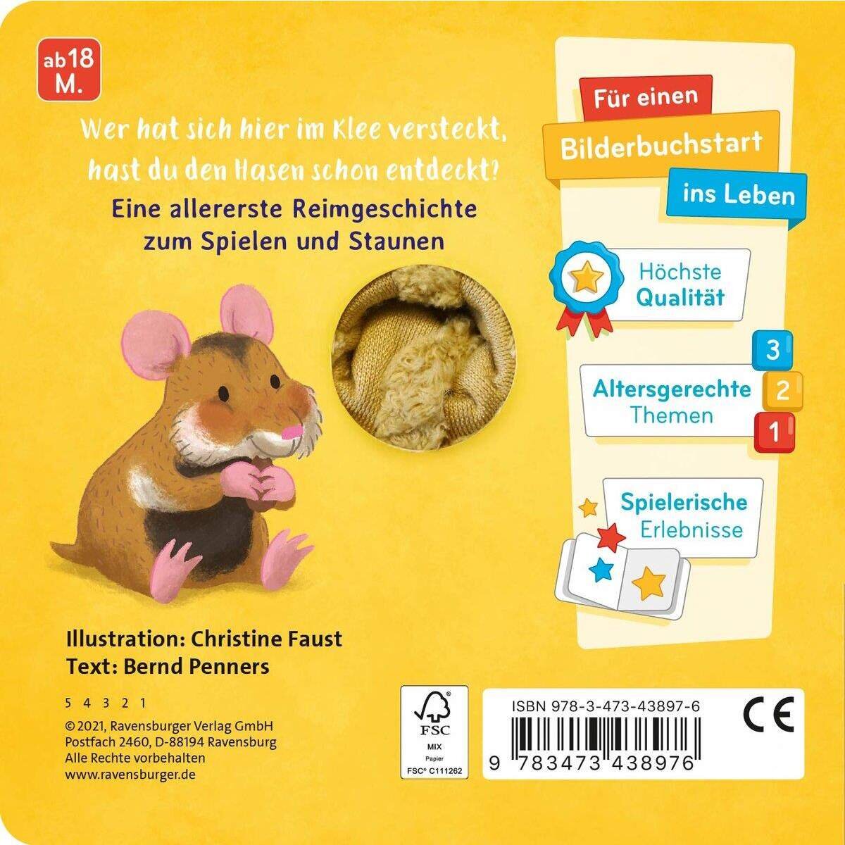 Ravensburger Mein liebstes Fingerpuppenbuch: Hallo, kleiner Hase!
