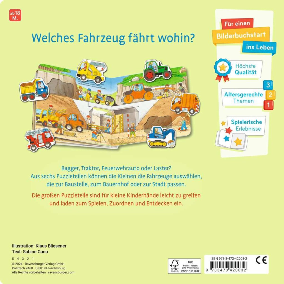 Ravensburger Mein liebstes Puzzle-Spielbuch: Fahrzeuge