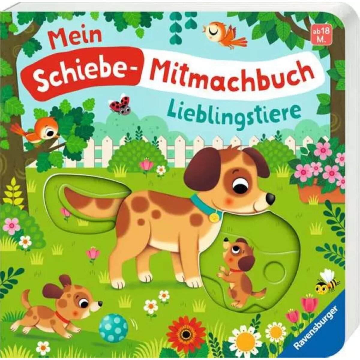 Ravensburger Kinderbuch Mein Schiebe-Mitmachbuch Lieblingstiere