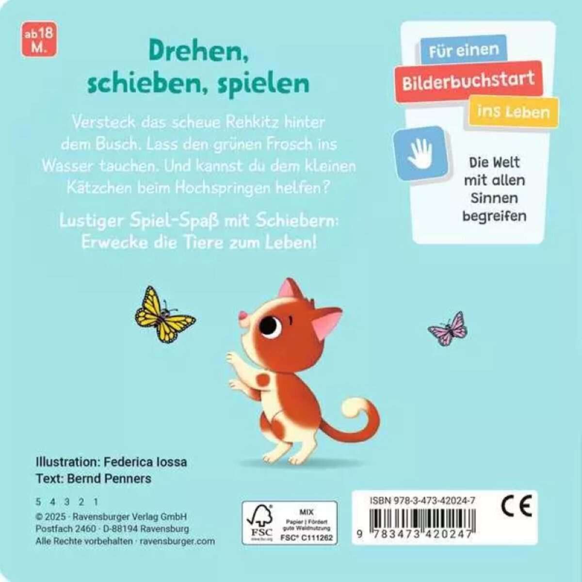 Ravensburger Kinderbuch Mein Schiebe-Mitmachbuch Lieblingstiere