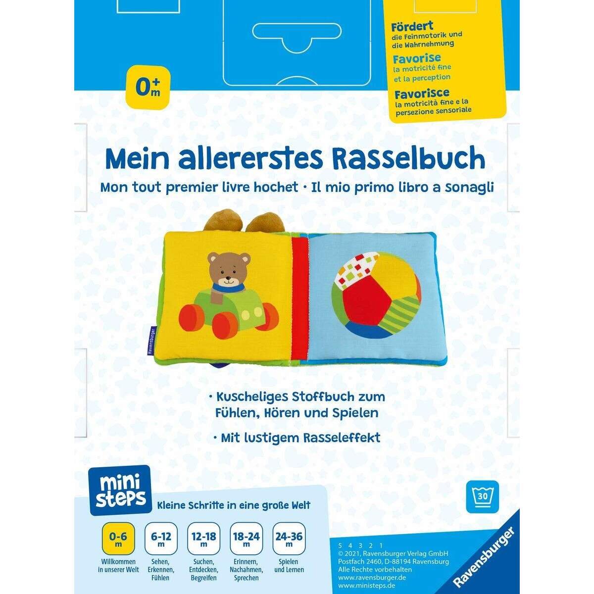 Ravensburger ministeps Mein allererstes Rasselbuch: Ab 0 Monaten