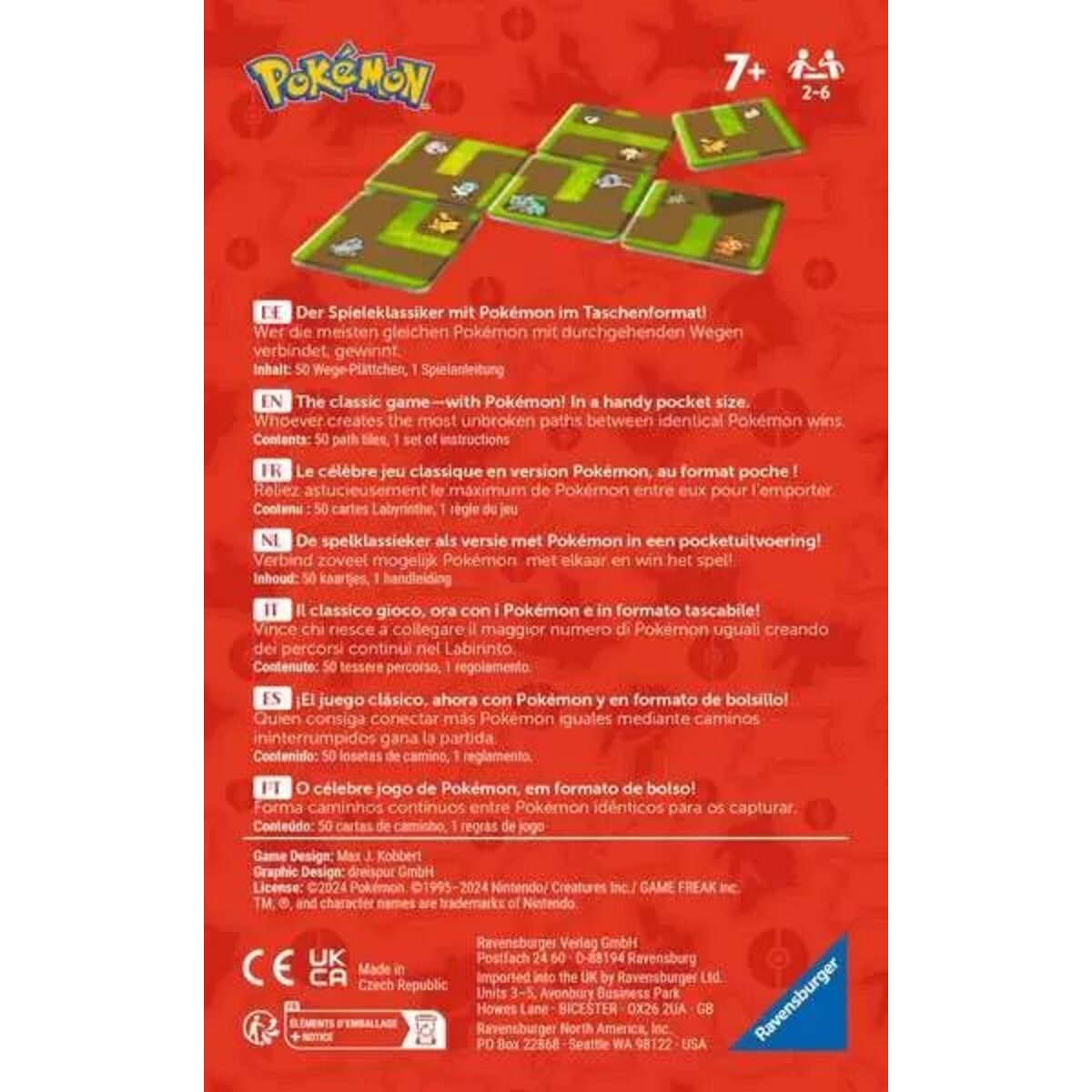 Ravensburger Pokémon Labyrinth Connect Reisespiel