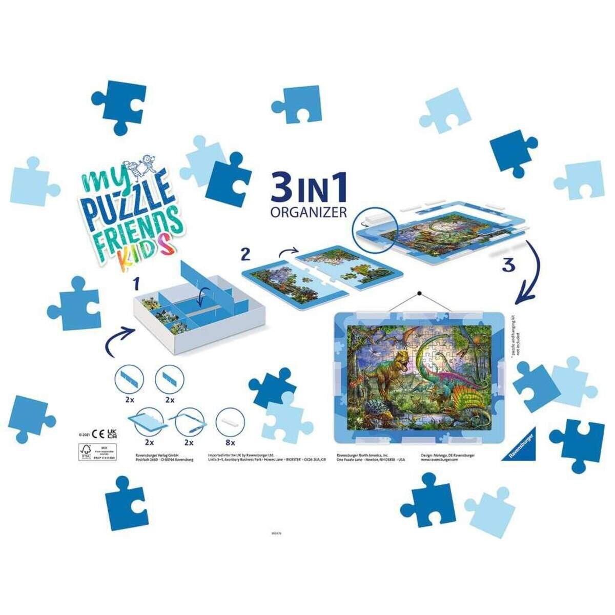 Ravensburger Ravensburger 3in1 Organizer 13274 - Kinderpuzzle Organizer Blau