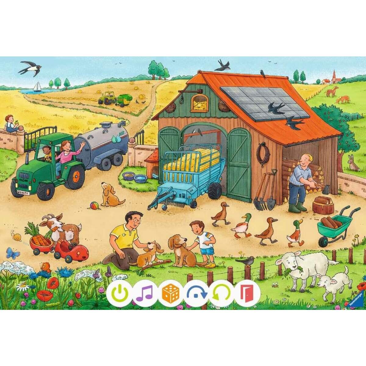 Ravensburger tiptoi Puzzle für kleine Entdecker: Bauernhof