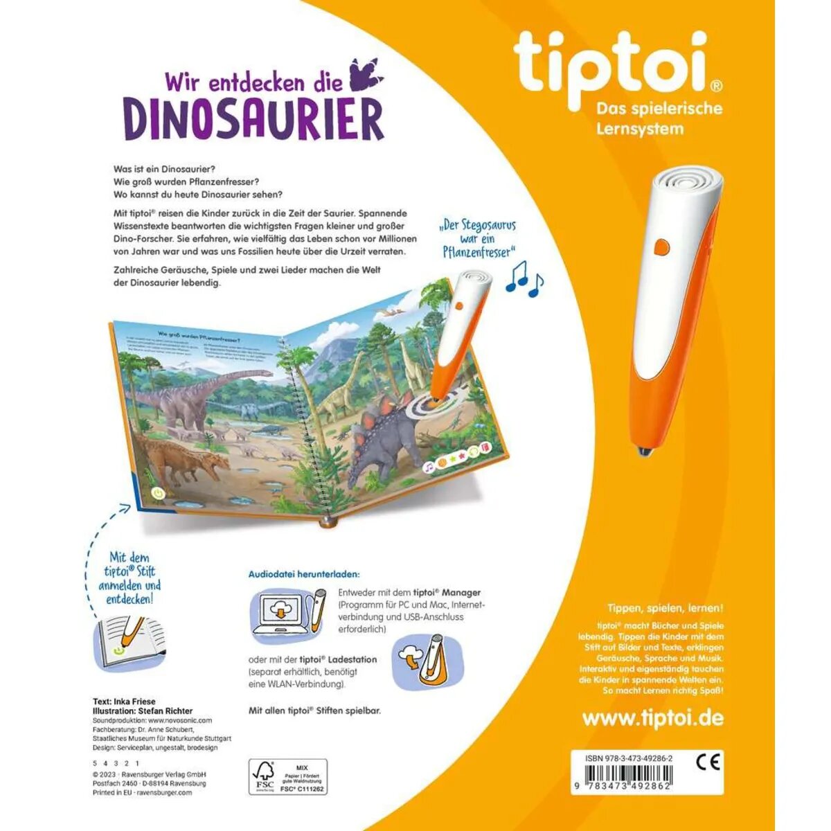 Ravensburger tiptoi® Wir entdecken die Dinosaurier
