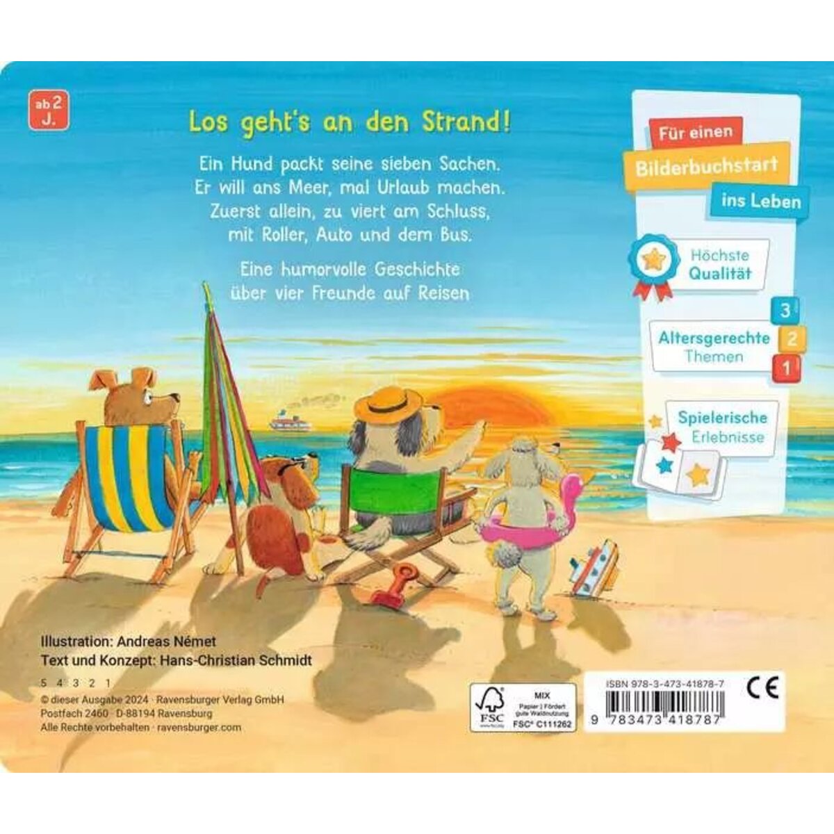 Ravensburger Vier Freunde wollen Urlaub machen