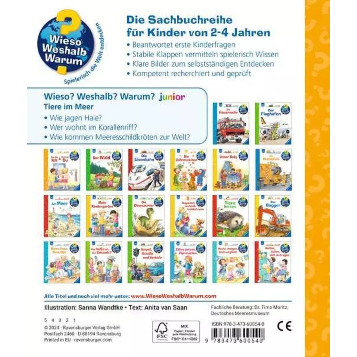 Ravensburger Wieso? Weshalb? Warum? junior, Band 57: Tiere im Meer