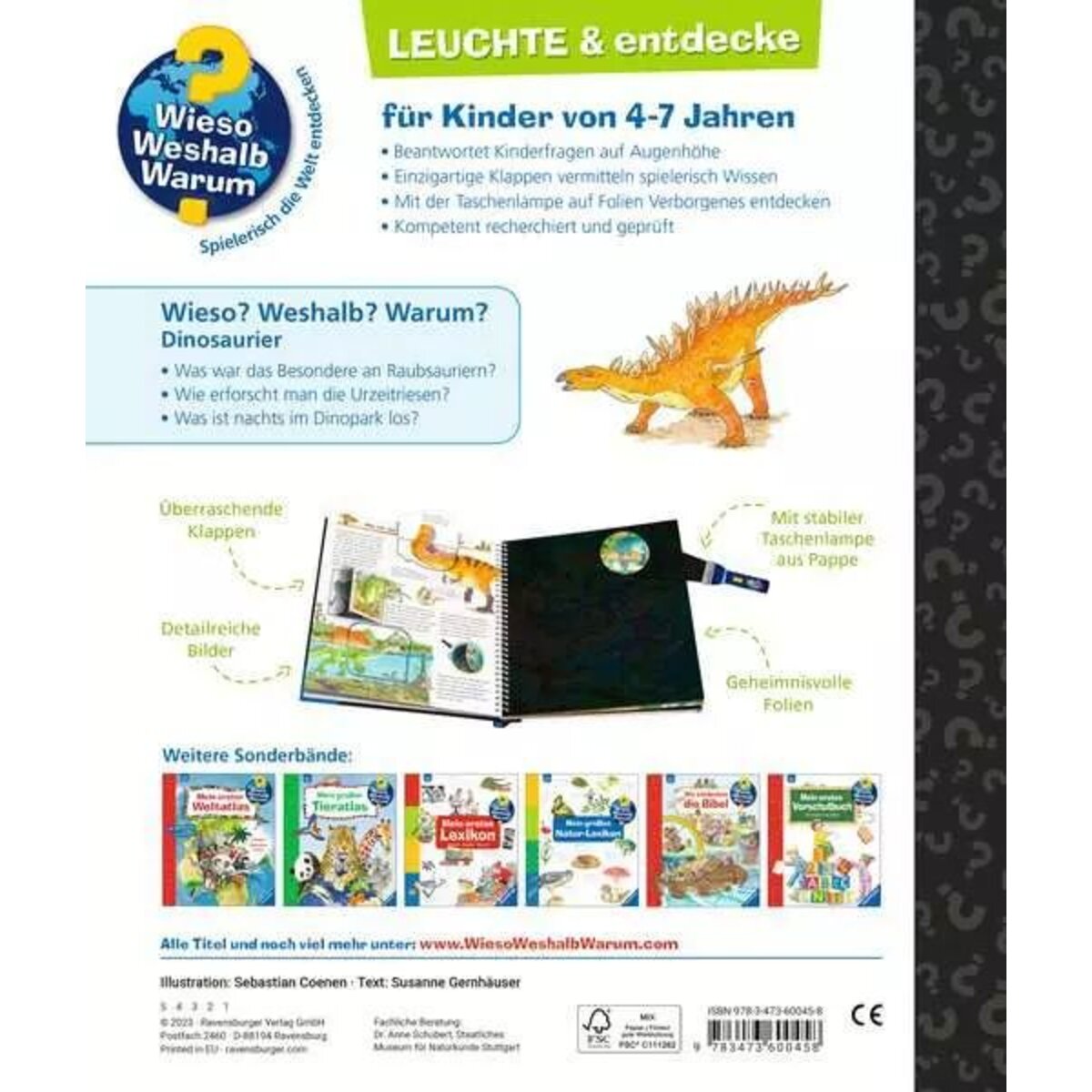 Ravensburger Wieso? Weshalb? Warum? Leuchte & entdecke: Dinosaurier