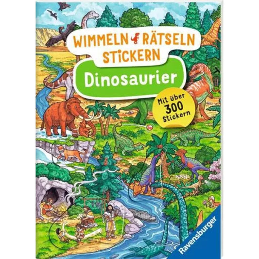 Ravensburger Wimmeln, Rätsel, Stickern: Dinosaurier