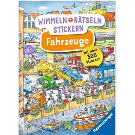 Ravensburger Wimmeln, Rätsel, Stickern: Fahrzeuge