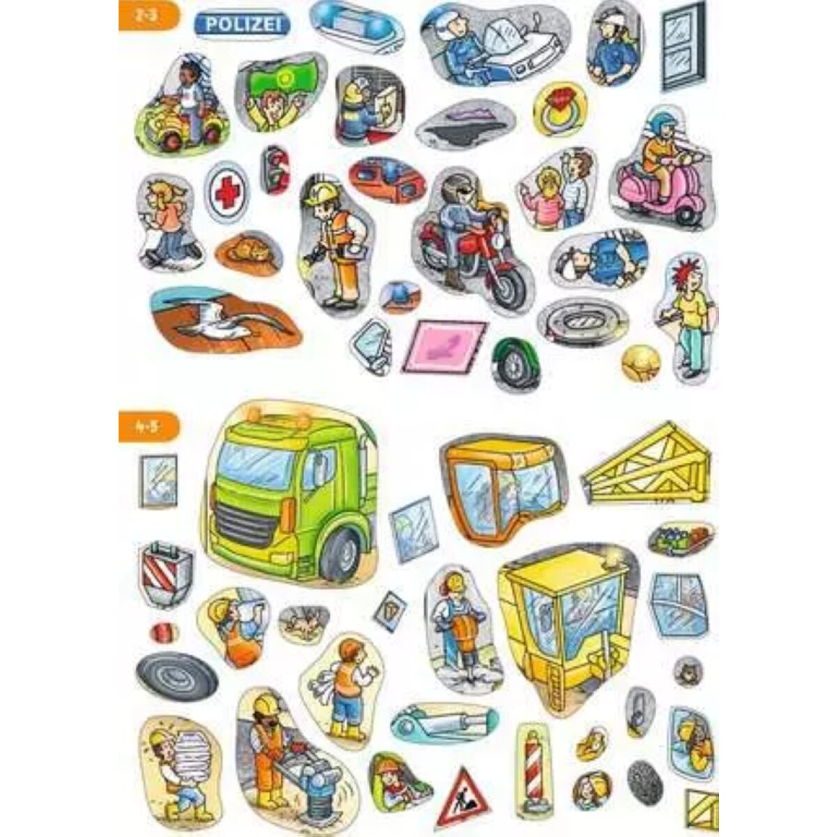 Ravensburger Wimmeln, Rätsel, Stickern: Fahrzeuge