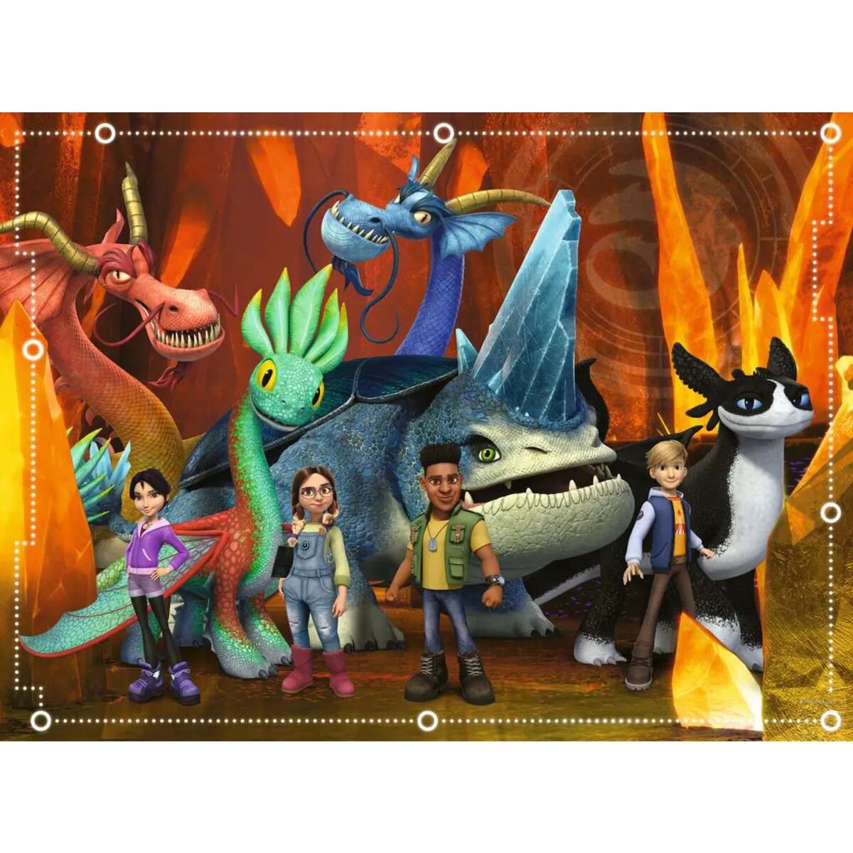 Ravensburger XXL Puzzle - Dragons: Die 9 Welten, 100 Teile
