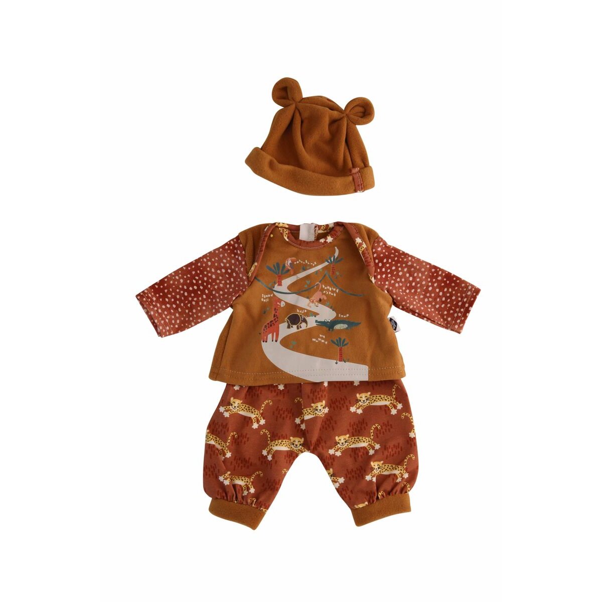 Schildkröt Kleidung zu Puppe 37 cm Lenchen/Strampelchen/Schlummerle, Safari-Look