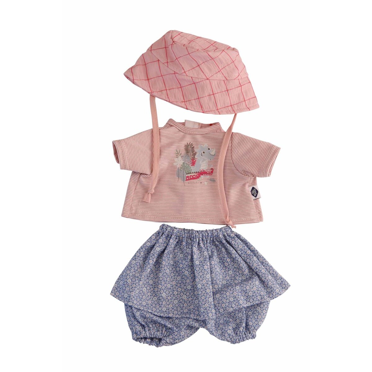 Schildkröt Kleidung zu Trink + Näßbaby 40 cm Lina rose/blau