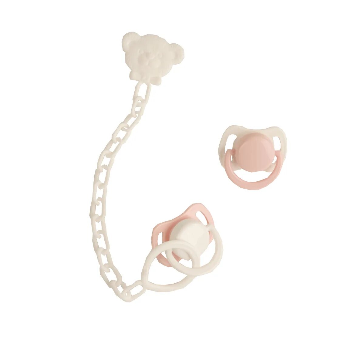 Schildkröt Puppenschnuller-Set 2-teilig, rosa