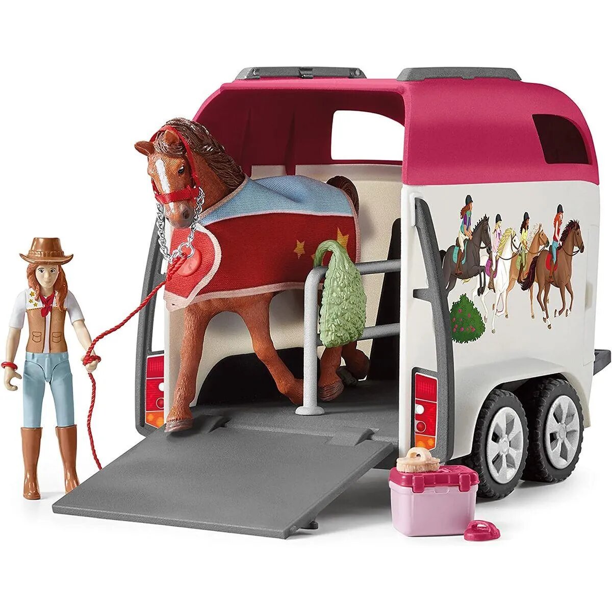 Schleich® 42535 Horse Club Abenteuer mit Auto und Pferdeanhänger