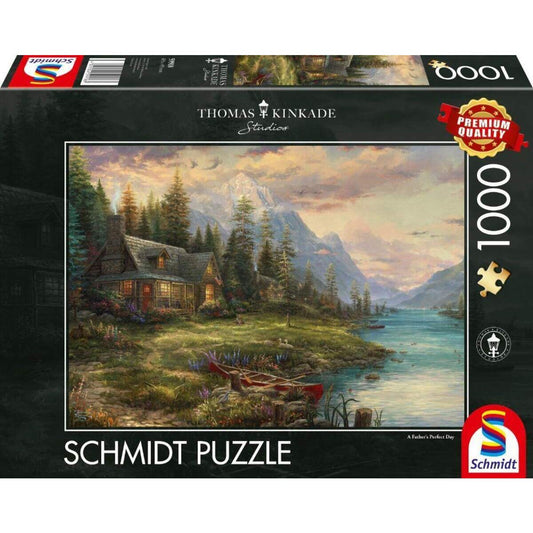 Schmidt Spiele Puzzle - Thomas Kinkade Ausflug am Vatertag, 1000 Teile