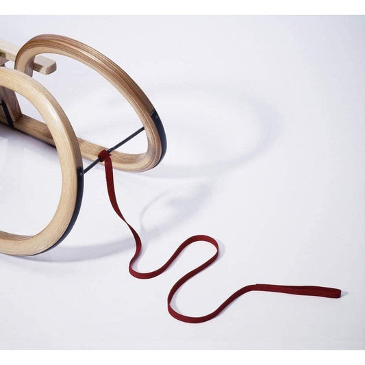 Sirch Ziehgurt mit Holzknauf, rot