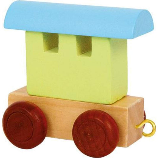 small foot Buchstabenzug Waggon, bunt