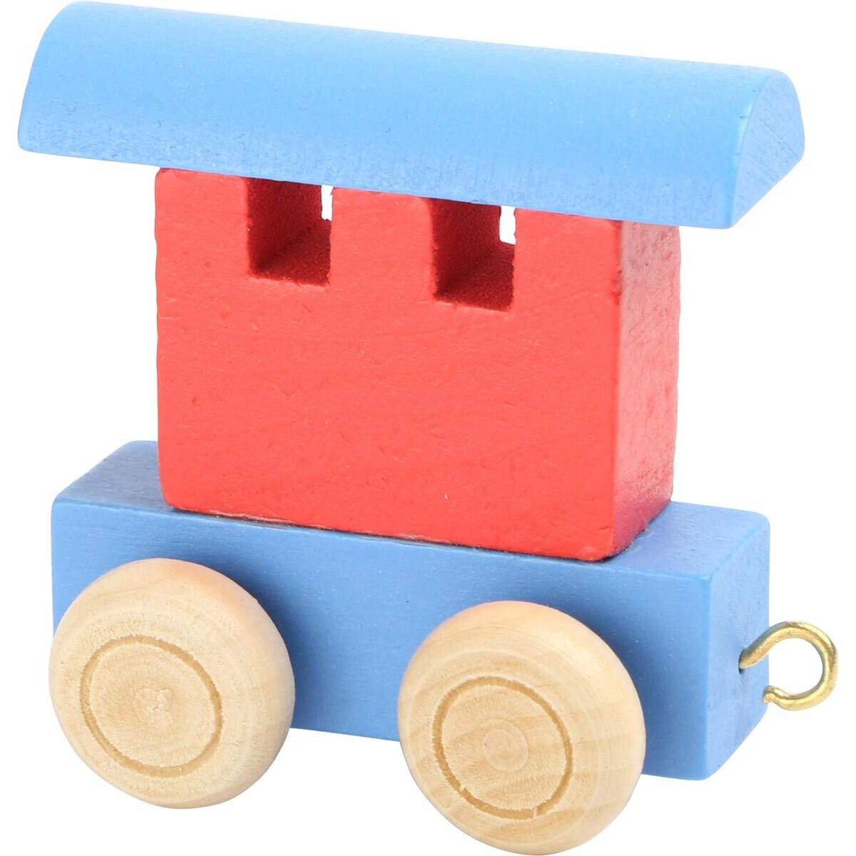 small foot Buchstabenzug Waggon rot & blau