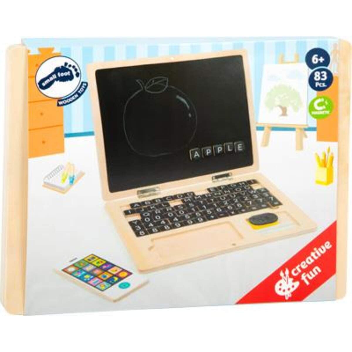 small foot Holz-Laptop mit Magnet-Tafel