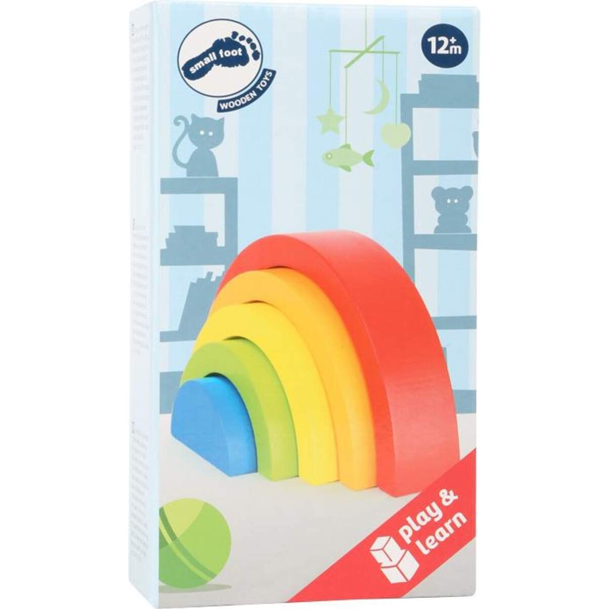 small foot Holzbausteine Regenbogen