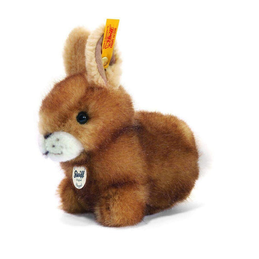 Steiff Hoppel Hase, braun gespitzt, 14 cm