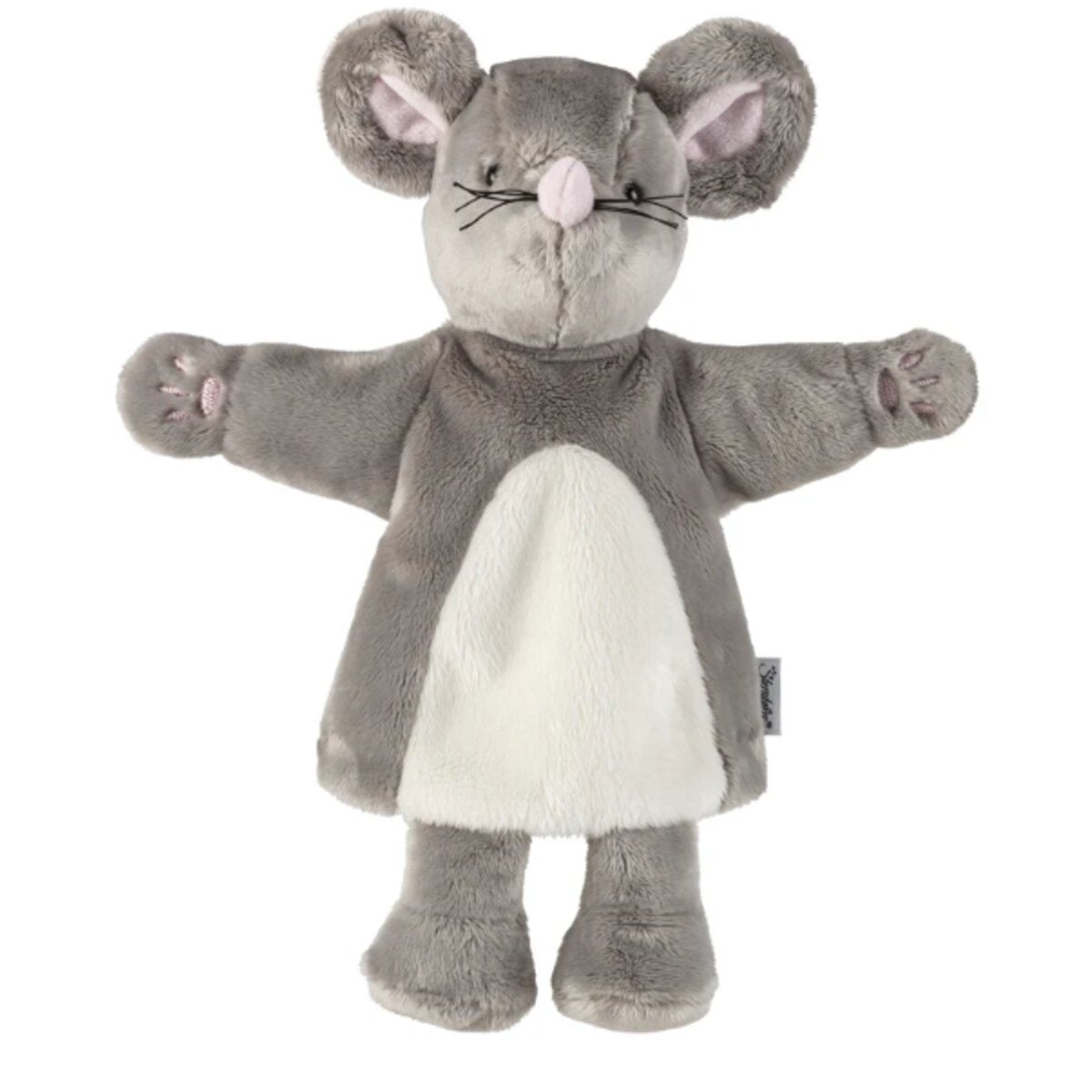 Sterntaler Handpuppe Maus in grau für das Kasperltheater