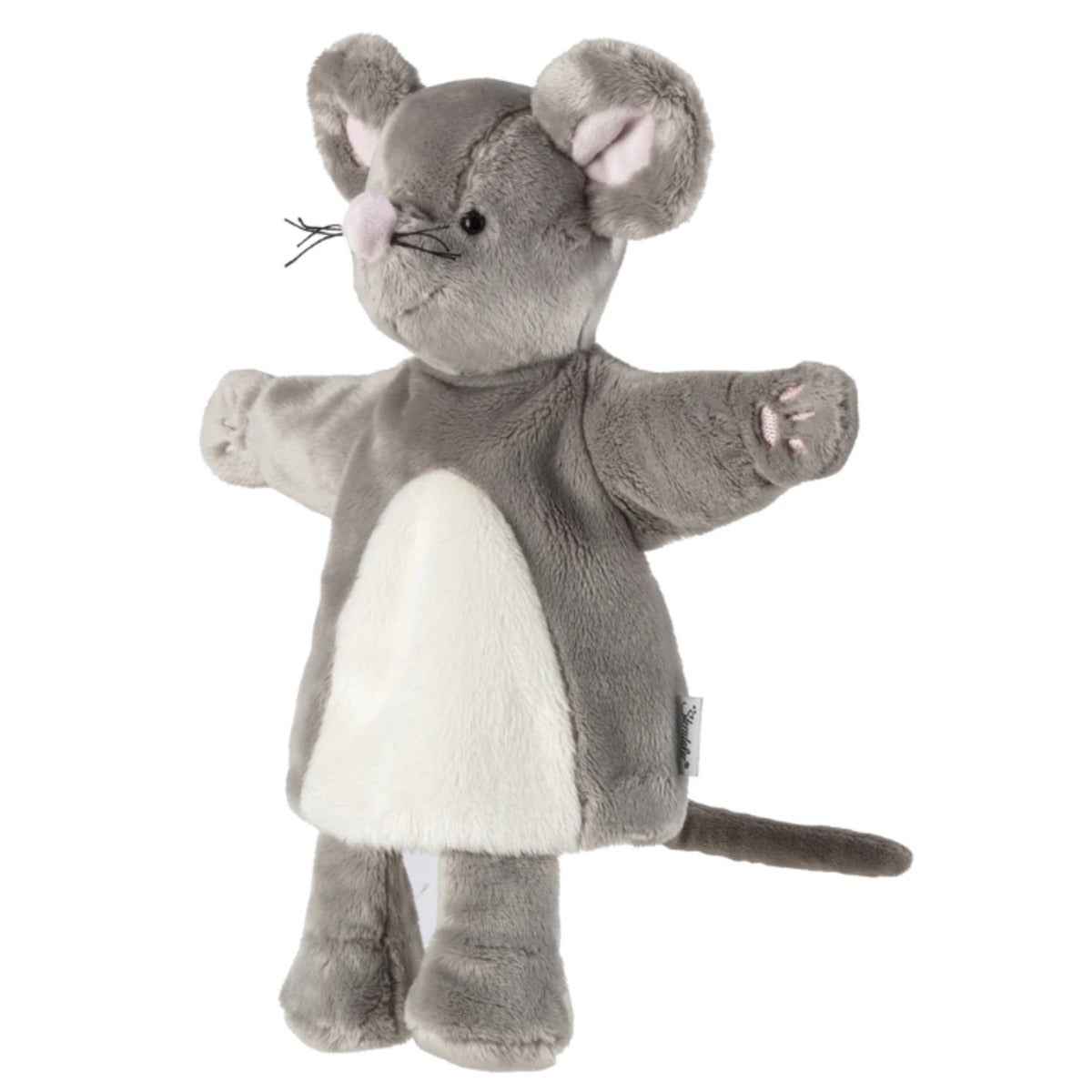 Sterntaler Handpuppe Maus in grau für das Kasperltheater