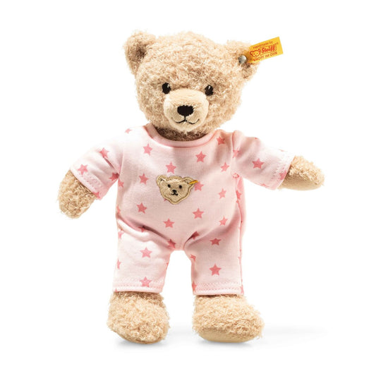 Teddybär Mädchen Baby mit Schlafanzug, 25 cm