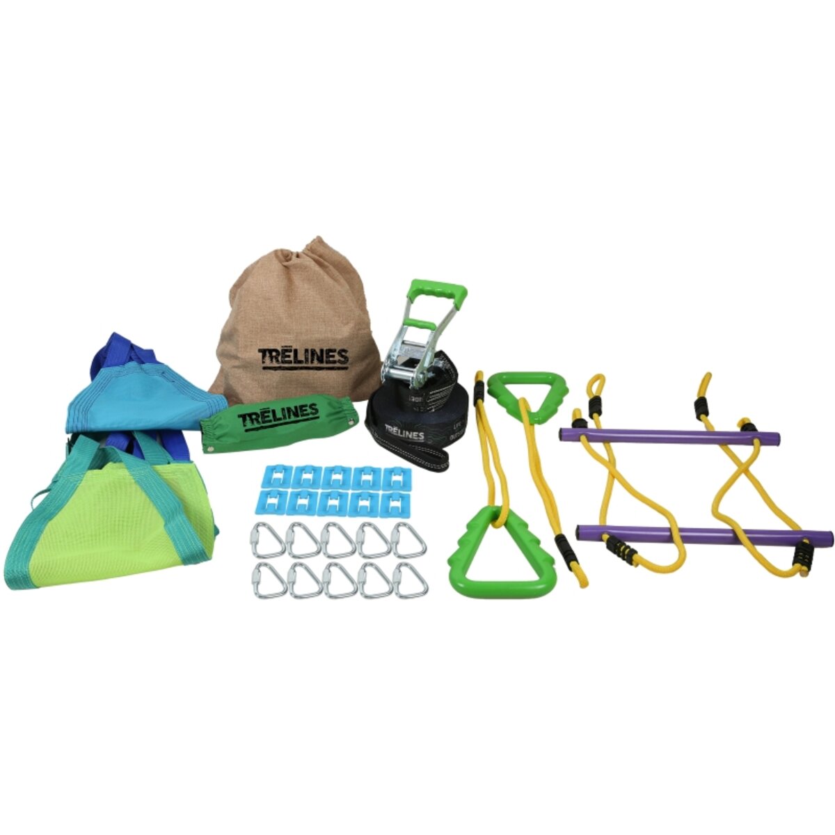 Trelines Swingset Gymnastik-Gurt 11 m für 1 bis 4 Kinder